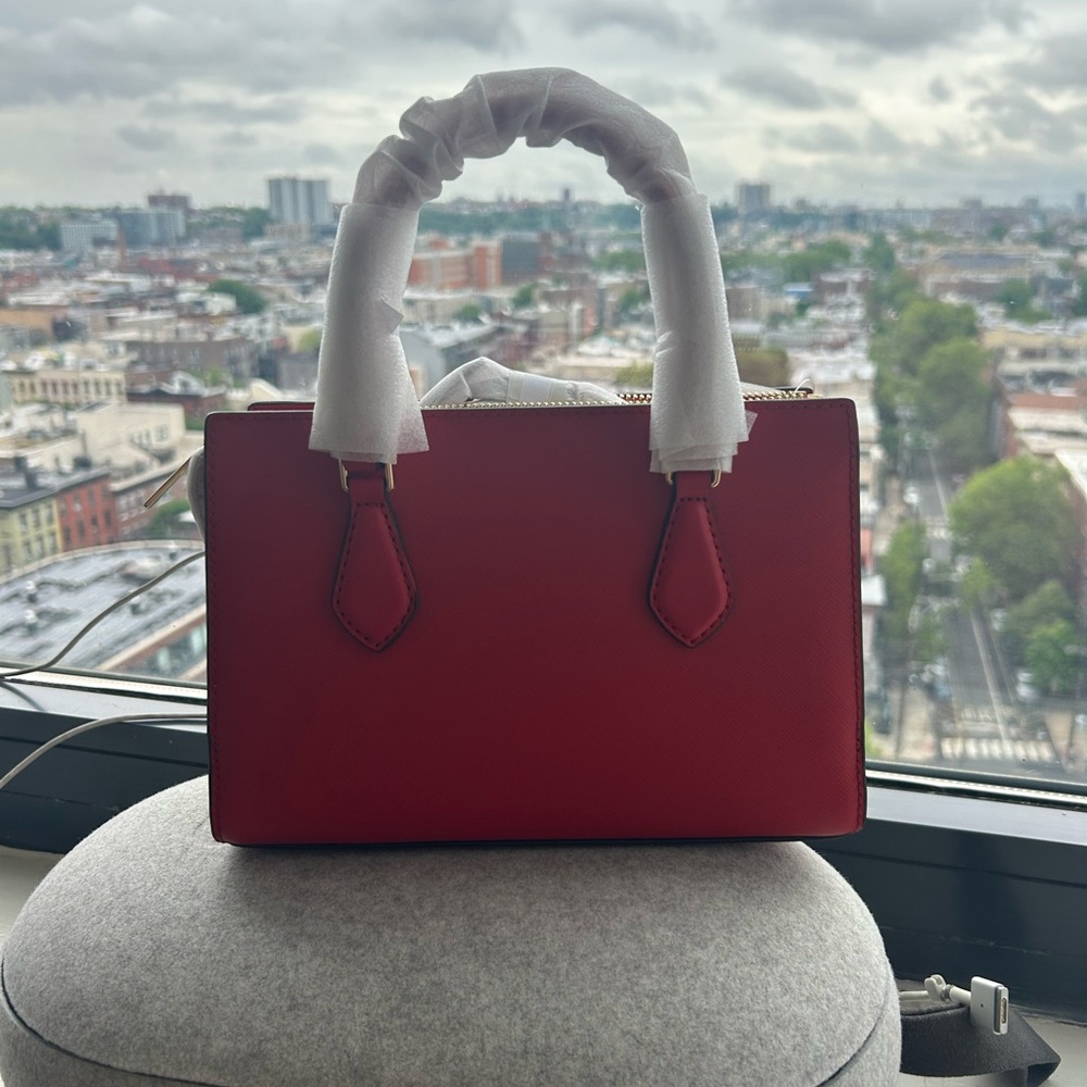 Michael Kors Red Satchel Bag